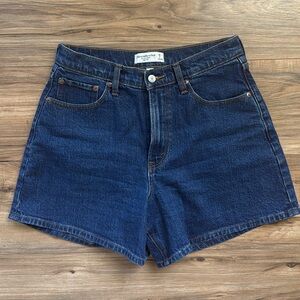 Abercrombie and Fitch Curve Love High Rise Dad Shorts